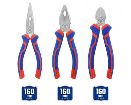 Набор губцевого инструмента WORKPRO 3 предмета WP201008