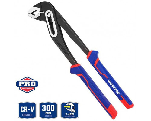 Переставные клещи WORKPRO 300 мм CR-V WP231029