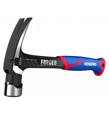 Молоток-гвоздодер WORKPRO цельнометаллический 450 г WP241013