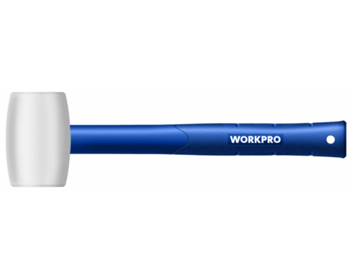 Резиновая киянка WORKPRO 450г, белая WP241040