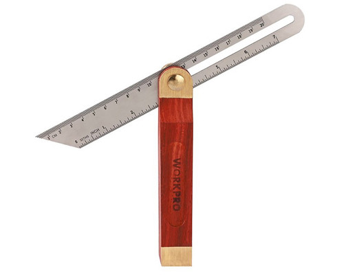 Малка угломер WORKPRO деревянная ручка, 230 мм WP264006