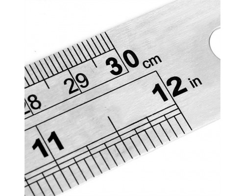 Линейка из нержавеющей стали WORKPRO 300 мм WP265001