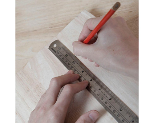 Линейка из нержавеющей стали WORKPRO 300 мм WP265001