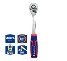 Ключ трещоточный WORKPRO 3/8", 72 зуба WP271011