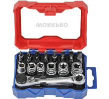 Набор mini WORKPRO трещетка 1/4 и биты, 32 шт WP200534