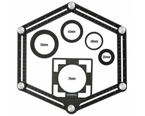 Линейка многоугловая измерительная WORKPRO WP269002