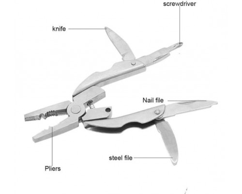Мультитул для рыбалки WORKPRO мини 9-В-1 WP382016