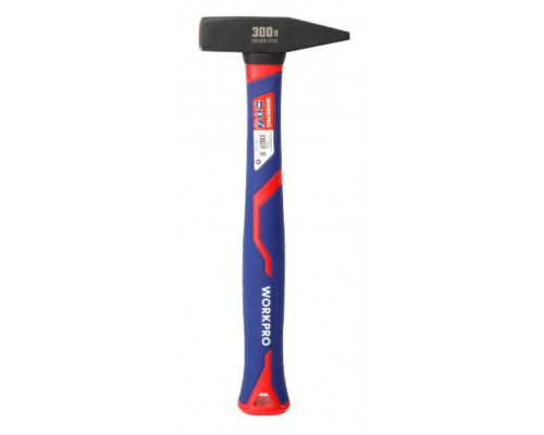 Молоток слесарный с фиберглассовой рукояткой WORKPRO 300 г WP241022