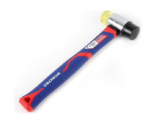 Двусторонний молоток WORKPRO с фиберглассовой рукояткой WP241036