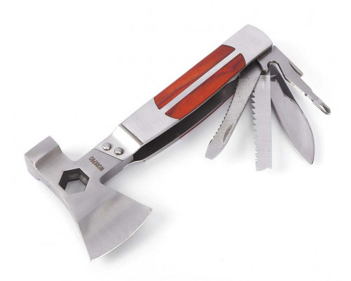 Топор-мультитул WORKPRO 12 в 1, нержавеющая сталь WP383001