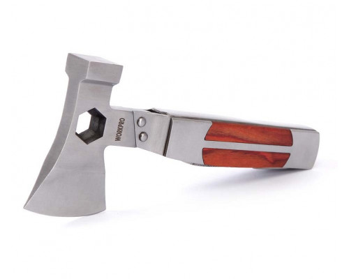 Топор-мультитул WORKPRO 12 в 1, нержавеющая сталь WP383001