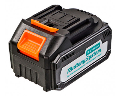 Аккумуляторная бесщеточная угловая шлифмашина Sturm, 18В, 1BatterySystem, 125мм, плавный пуск, 1x4Ач, кейс CAG18125BLE