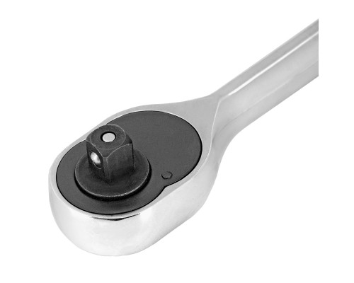 Ключ-трещотка 3/8", 45 зубьев, с быстрым сбросом, CrV, хром Сибртех 14002