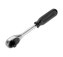 Ключ-трещотка 1/2", 45 зубьев, с быстрым сбросом, CrV, хром Сибртех 14004