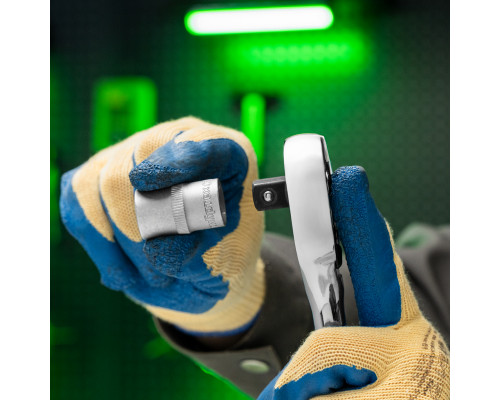 Ключ-трещотка 1/2", 45 зубьев, с быстрым сбросом, CrV, хром Сибртех 14004