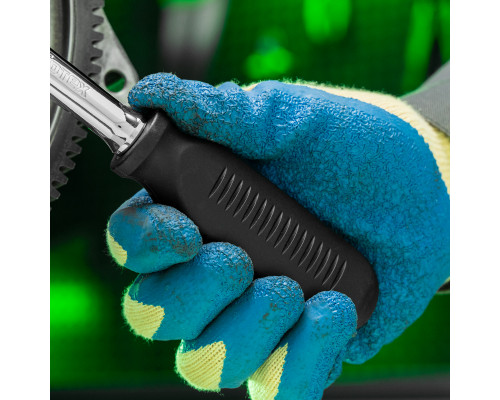 Ключ-трещотка 1/2", 45 зубьев, с быстрым сбросом, CrV, хром Сибртех 14004