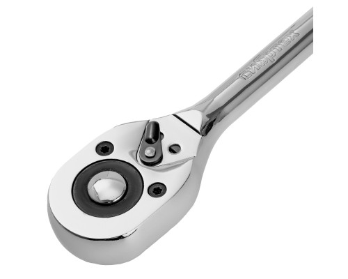 Ключ-трещотка 1/2", 45 зубьев, с быстрым сбросом, CrV, хром Сибртех 14004