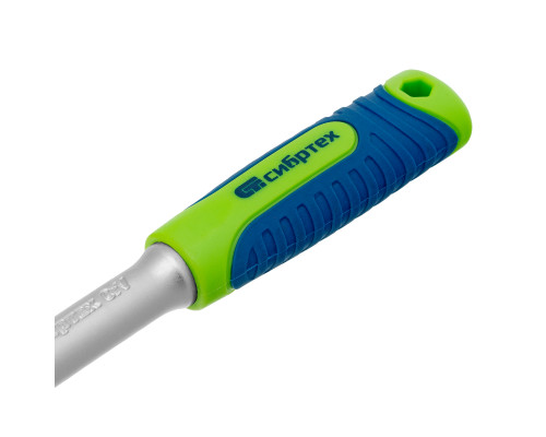 Ключ-трещотка 1/4", 45 зубьев, с быстрым сбросом, матовый хром Сибртех 14021