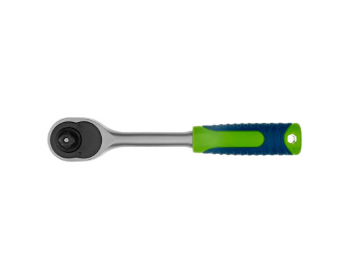 Ключ-трещотка 3/8", 45 зубьев, с быстрым сбросом, матовый хром Сибртех 14022