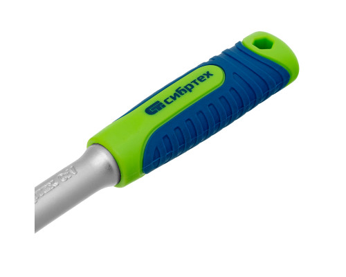 Ключ-трещотка 3/8", 45 зубьев, с быстрым сбросом, матовый хром Сибртех 14022