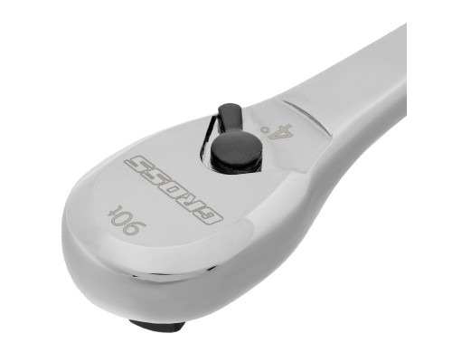 Ключ-трещотка 3/8", CrV, 90 зубьев, усиленный, хром Gross 14054