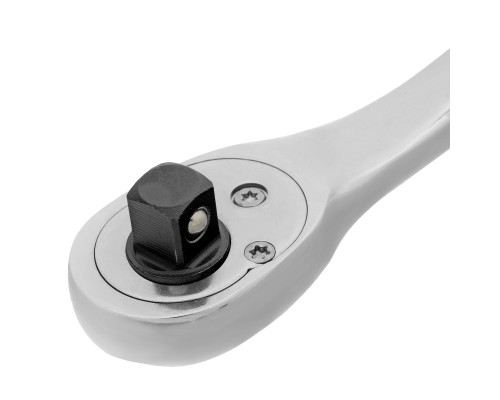 Ключ-трещотка 3/8", CrV, 90 зубьев, усиленный, хром Gross 14054