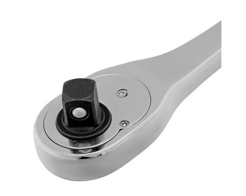 Ключ-трещотка 1/2", CrV, 90 зубьев, усиленный, хром Gross 14055