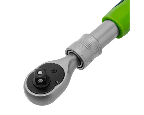 Ключ-трещотка телескопический 3/8", 215-315 мм, 72 зуба, с быстрым сбросом Сибртех 14076