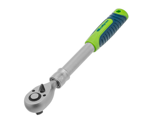 Ключ-трещотка телескопический 1/2", 300-430 мм, 72 зуба, с быстрым сбросом Сибртех 14077