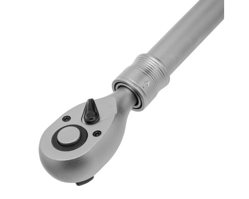 Ключ-трещотка телескопический 1/2", 300-430 мм, 72 зуба, с быстрым сбросом Сибртех 14077