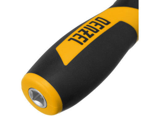 Набор инструментов, 1/2", 1/4", CrV, S2, пластиковый кейс, 64 предмета Denzel 15801