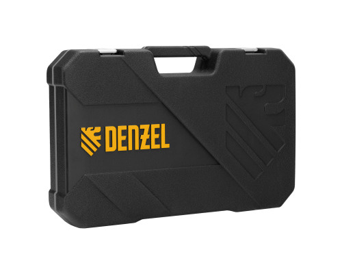 Набор инструментов, 1/2", 1/4", CrV, S2, пластиковый кейс, 64 предмета Denzel 15801