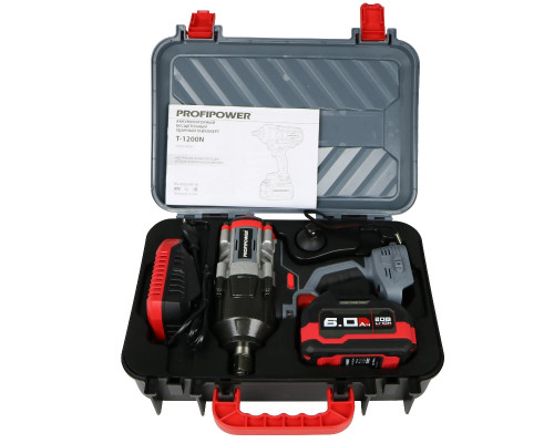 Аккумуляторный бесщеточный ударный гайковерт PROFIPOWER T-1200N E0244