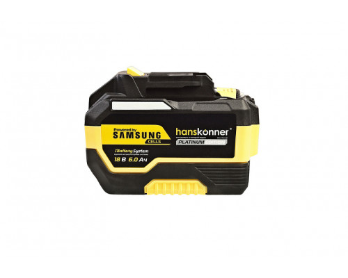Аккумулятор Hanskonner 18 В, 1BatterySystem, 6.0 Ач HBP2006PRO