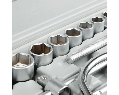 Набор головок ЕРМАК 19 предметов 10-32 мм с карданным шарниром 1/2 736-566