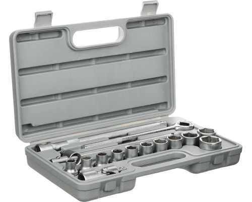 Набор головок ЕРМАК 16 предметов 10-27 мм с карданным шарниром 1/2 736-498