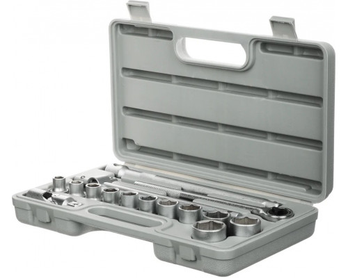 Набор головок ЕРМАК 16 предметов 10-27 мм с карданным шарниром 1/2 736-498