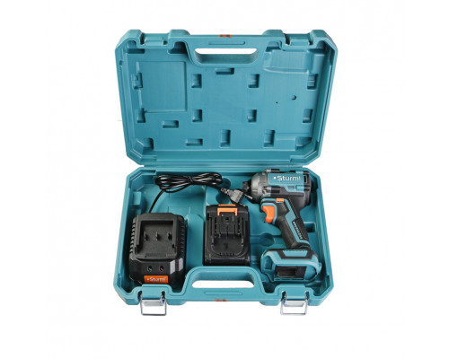 Винтоверт ударный Sturm б/щ, 18В, 1BatterySystem, 250Нм, 1/4, 1x4.0Ач, кейс CD250H