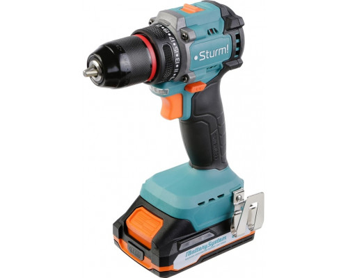 Дрель аккумуляторная Sturm 18В, 1BatterySystem, 60Нм, 2x2.0Ач, кейс CD1860BL