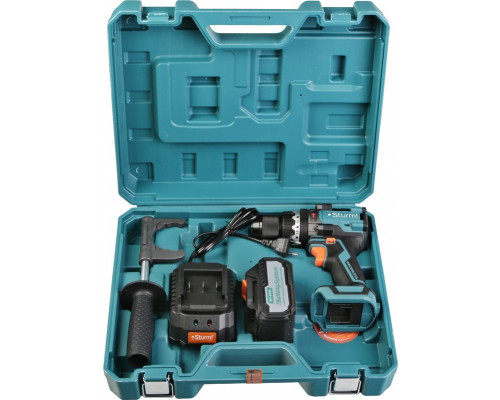 Дрель аккумуляторная ударная Sturm б/щ 18В, 1BatterySystem, 130Нм, 1x4.0Ач, кейс CD1655BLI