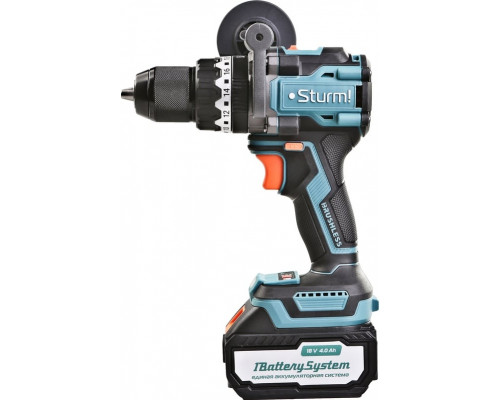 Дрель аккумуляторная ударная Sturm б/щ 18В, 1BatterySystem, 130Нм, 1x4.0Ач, кейс CD1655BLI