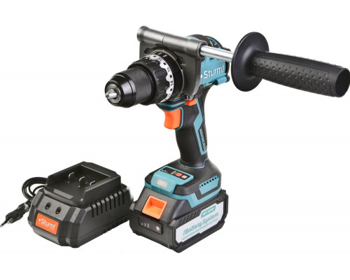 Дрель аккумуляторная ударная Sturm б/щ 18В, 1BatterySystem, 130Нм, 1x4.0Ач, кейс CD1655BLI