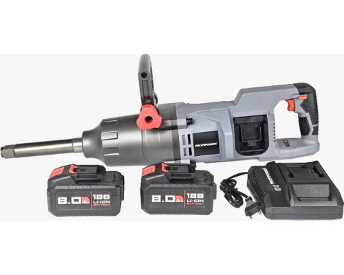 Аккумуляторный бесщеточный ударный гайковерт PROFIPOWER T-4000N длинный шпиндель E0190