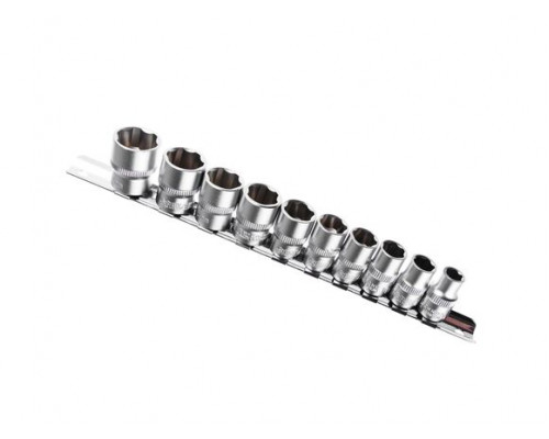 Набор торцевых головок Супер лок (10 шт; 3/8; 8-19 мм) ЕРМАК 736-115