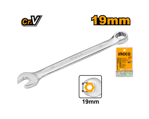 Комбинированный ключ INGCO INDUSTRIAL 19 мм HCSPA191