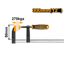 Струбцина столярная INGCO INDUSTRIAL 80х300 мм HFC020802