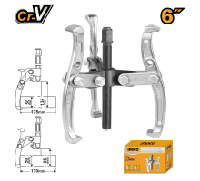 Съемник с тремя захватами INGCO INDUSTRIAL 6" HGP08036