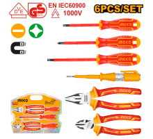 Набор диэлектрического инструмента INGCO INDUSTRIAL 6 шт. HKIST3061