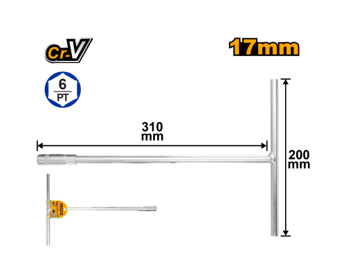 Ключ торцевой INGCO 17 мм HTSW1708