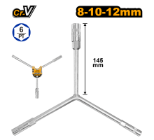 Ключ торцевой Y-образный INGCO INDUSTRIAL 8-10-12 мм HYSW081012